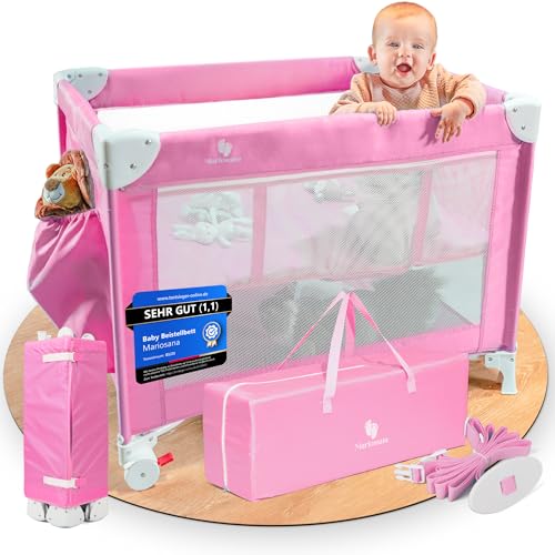 Mariosana Dreamstep Reisebett Klappbar [inkl. Befestigungsgurt] mit Rollen,...