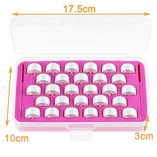 Set de 28 hilos preenrollados blancos para bordado y costura miniatura 2