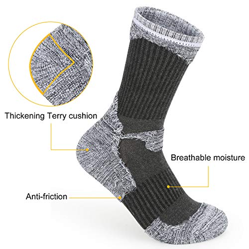 ouhos 3 Paar Warme Bunte Dicke Sports Socken Damen Herren 39-42 Sportsokken Wandersocken Trekkingsokken Arbeitssocken Atmungsaktives Polsterung Anti Schweiß Socken - Image 5