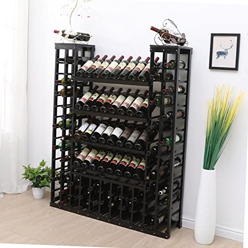 Soporte para botellas de vino de madera maciza de pie
