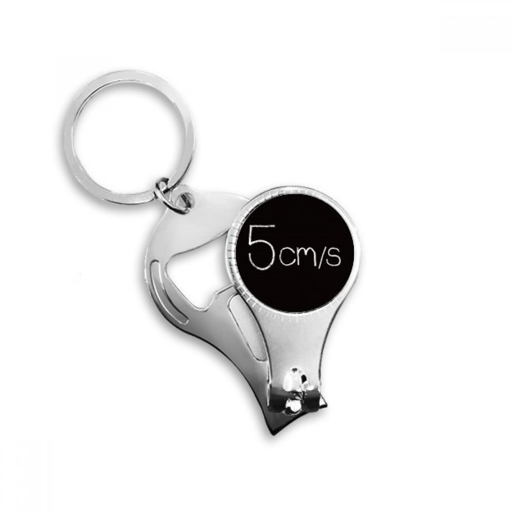 Porte-clés multifonction en métal avec coupe-ongles et décapsuleur intégré