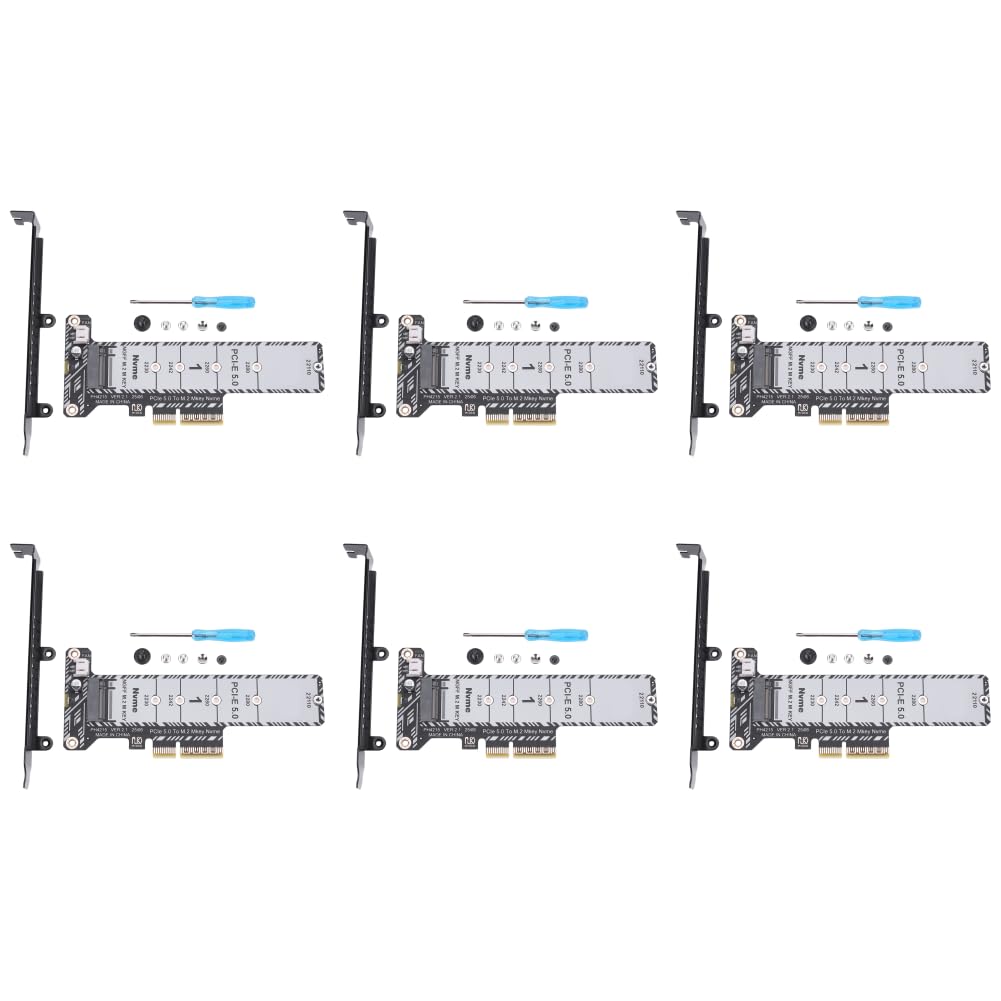 Karta adaptera PCIe 5.0 na M.2 NVMe, niskoprofilowa, pełna wysokość, kompatybilna z SSD 2230-22110, do Windows/Linux/Mac