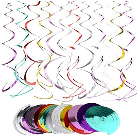 Fodlon 14pcs Colourful Swirl Decorations Cover