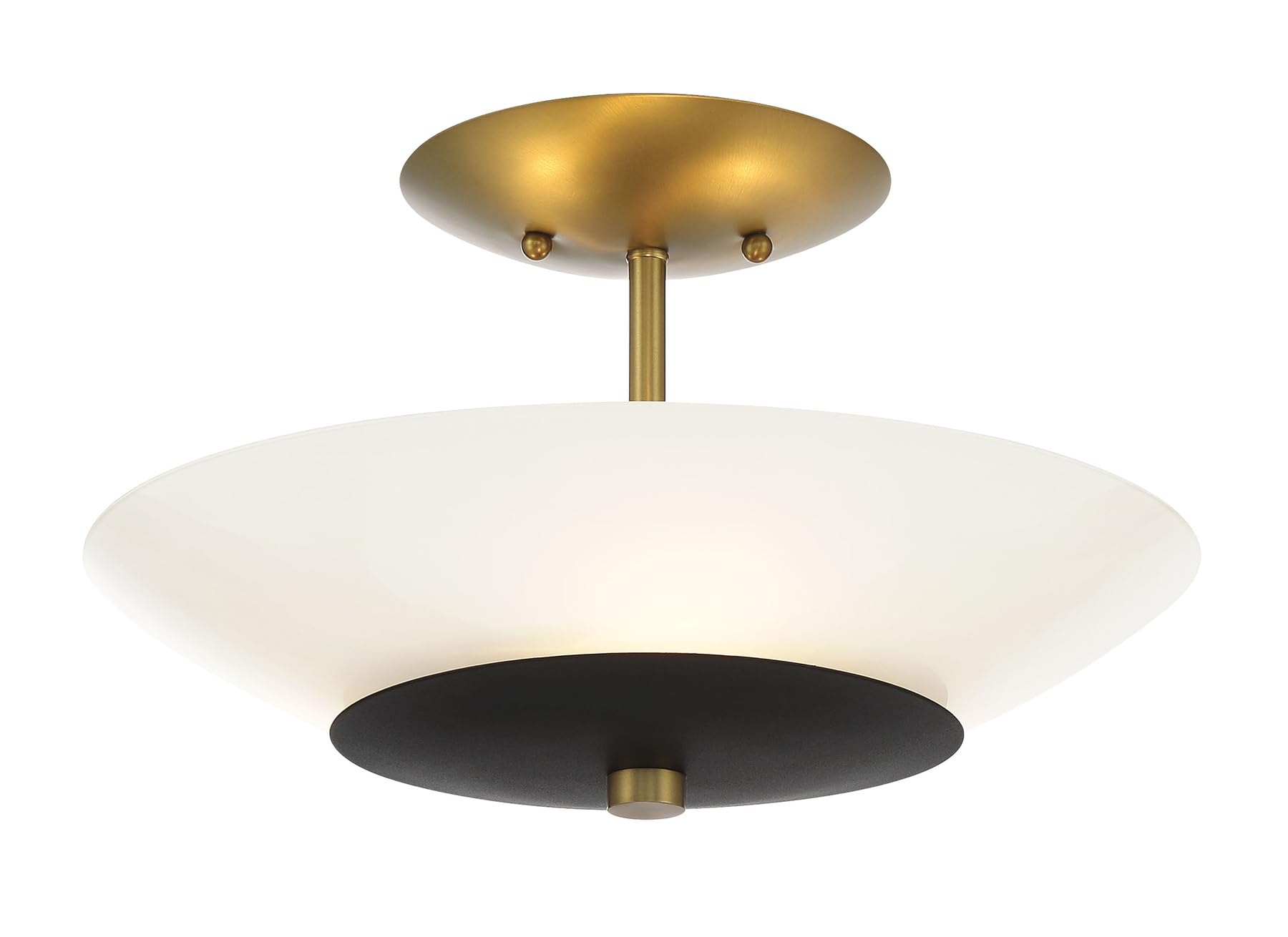 Minka Lavery 1703-781 Bax Clear Outside/White Inside Round