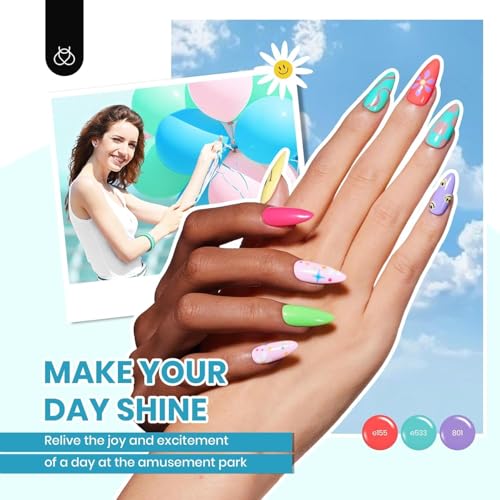 Image of Beetles 55 Colors Gel Nail Kit with U V Light -85 Pcs Nails Kit for Beginners with Everything Jelly Pink Nude Gel Nail Polish Set Included Base &Matte &Glossy Top Coat Soak Off Gifts for Women Girls