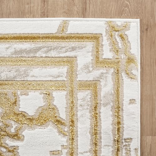 Tapete rectangular GLORY RUGS 8x10 crema moderno miniatura 3