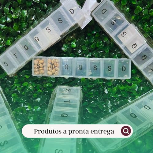 Porta Comprimidos Semanal com Compartimentos Diários – Organizador de Medicamentos, Pílulas, Vitamin