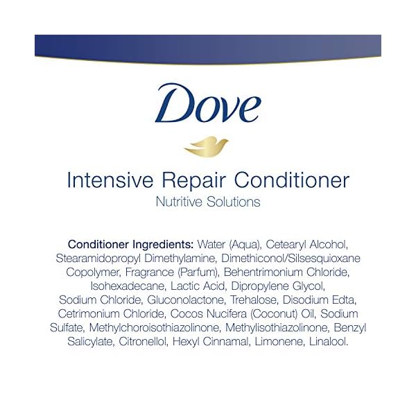 Dove Nutritive Solutions Strengthening Conditioner Intensive Repair 4 Count for Damaged Hair Deep Conditioner with Keratin Actives 20.4 oz
