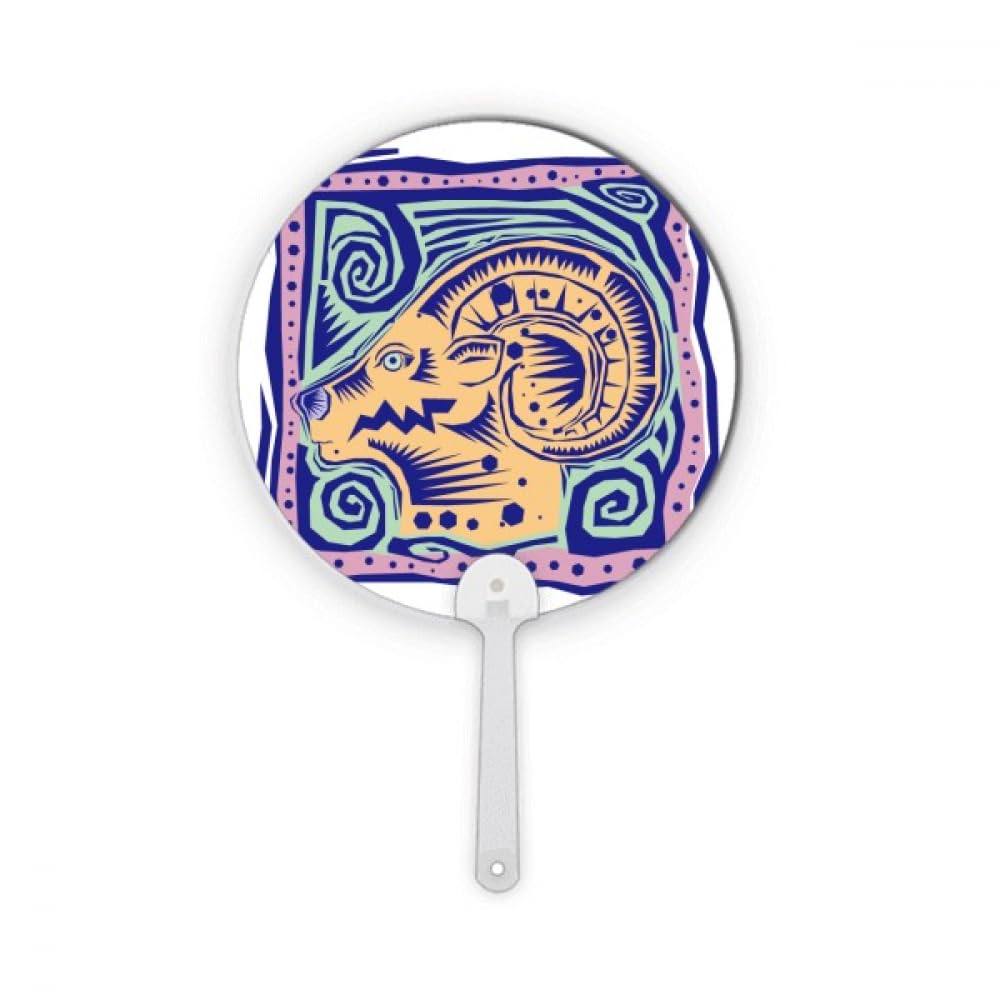 Éventail Capricorne Mexicon Rond Plastique : Idée Déco Murale Originale