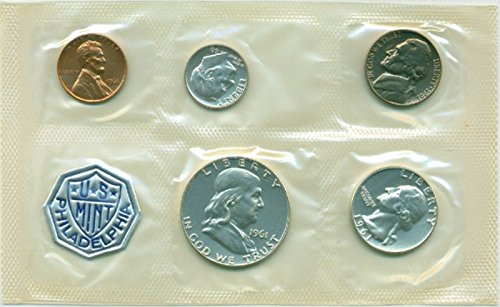 1961 P 5 Coin Silver U.S. Mint Proof Set Proof