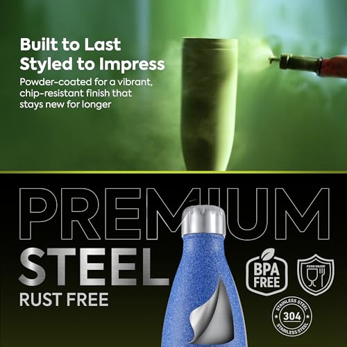 Image of Go24 pexpo Electro Hot & Cold ISI Certified with Jute Bag | 2 Year Warranty | Stainless Steel Water Bottle - 1500ml Blue | Office Bottle | Workout | Travelling | Home