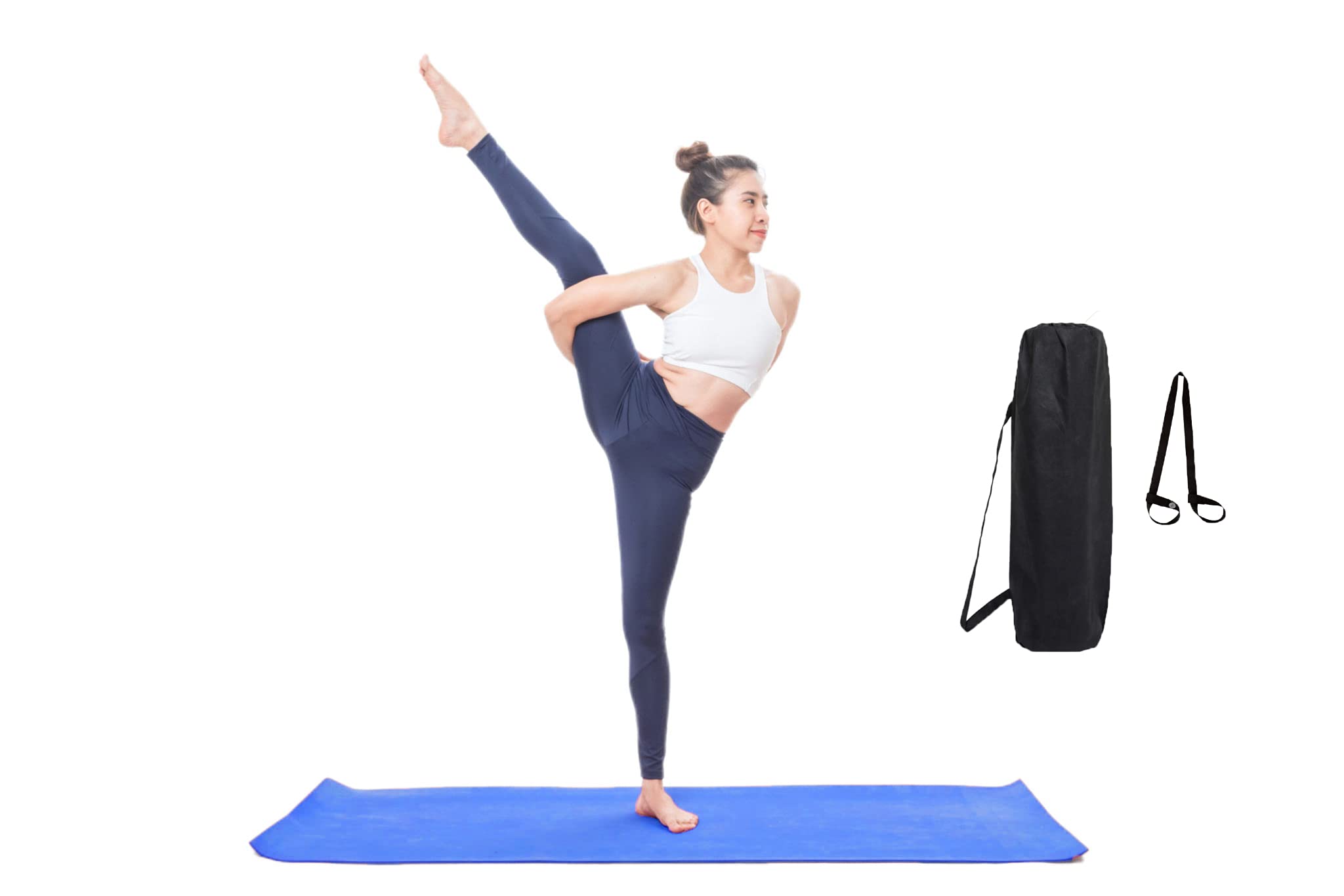 Effingo (4 mm) Yoga Mat with Carry Bag & Strap for Exercise, Meditation and Fitness/Non-skid Yoga Mat for Comfort (4mm) (BLUE) (B09CMRVT7J) Amazon Price History, Amazon Price Tracker