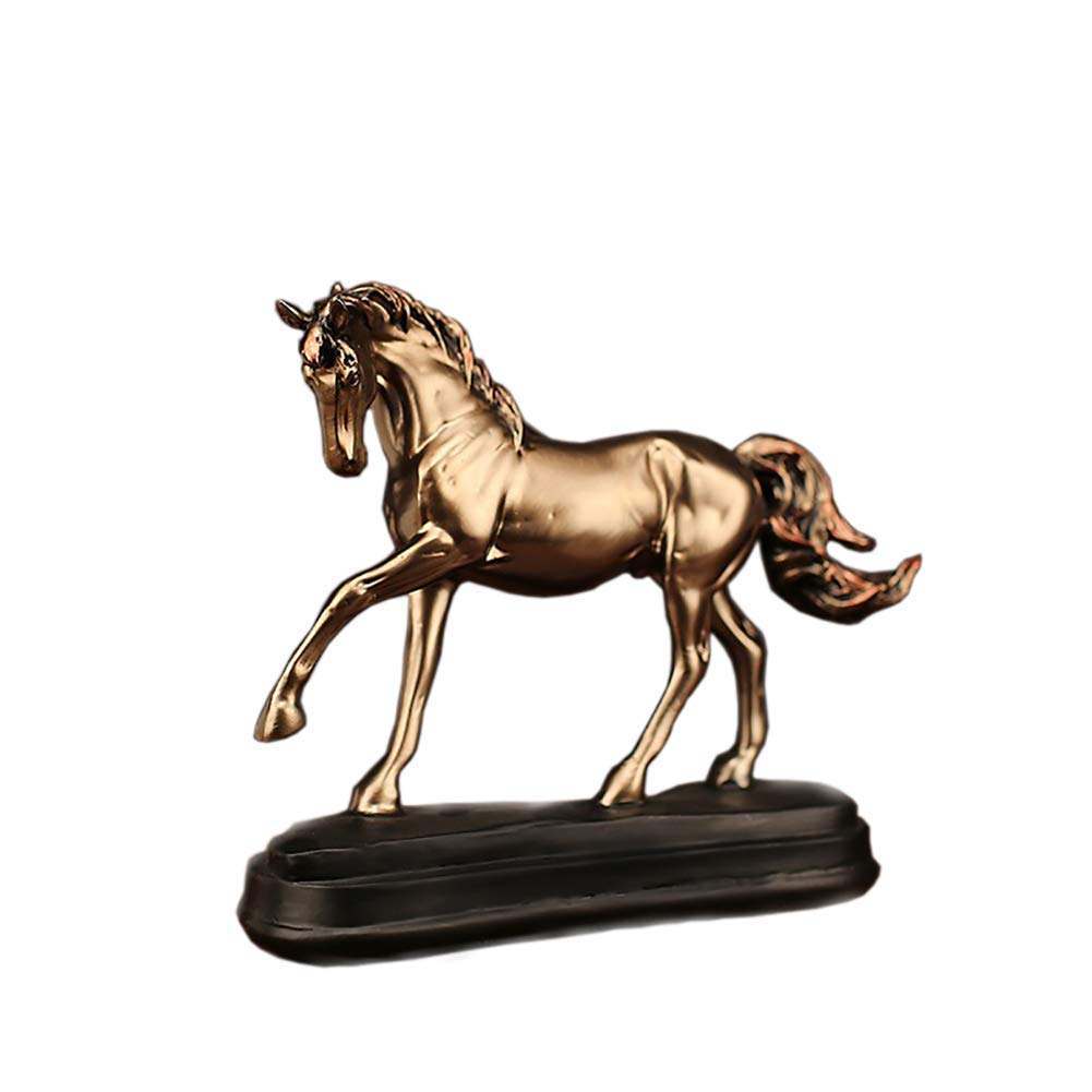 Sculpture cheval Feng Shui pour décoration de salon et maison