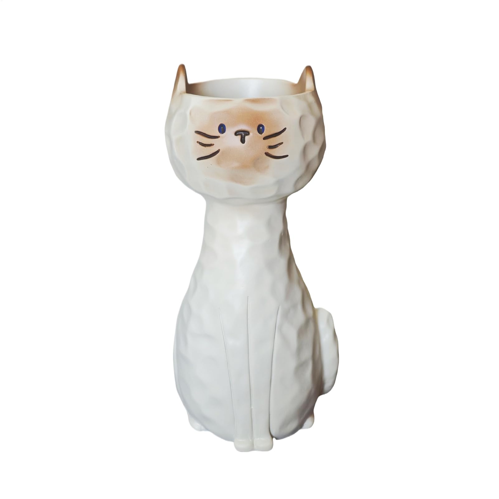 Florero silueta de gato para decoración de salón y arreglos florales modernos