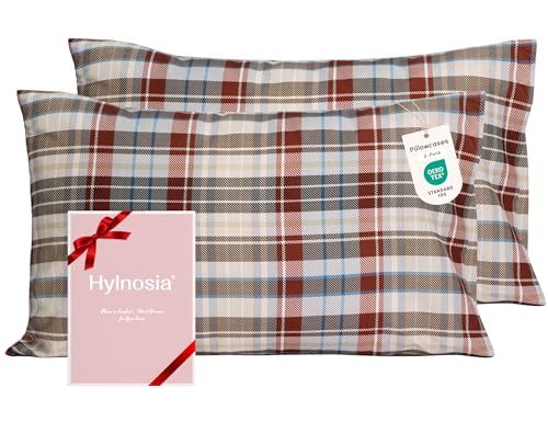 Ultra Soft Set of 2 Plaid Standard Size Pillow Case