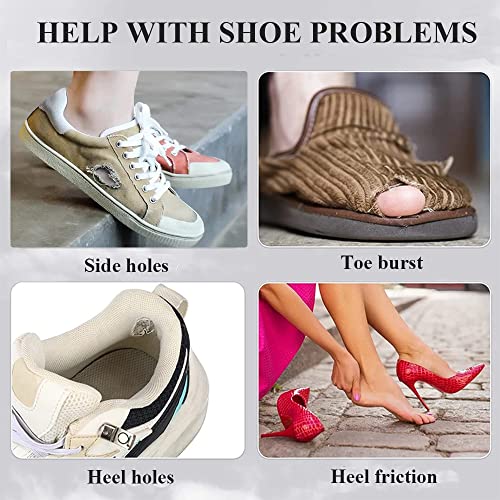 Image of 3 Pairs Shoe Repair Patches for Holes, Self-Adhesive Heel and Toe Box Hole Prevention Insert