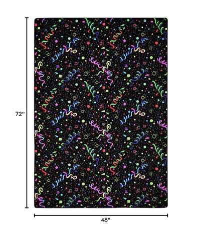 Alfombra Joy Carpets Fluorescent Celebration 4' x 6' miniatura 2