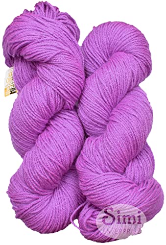 Image of Knitting Yarn Crave Wool Purple 200 GMS Best Used with Knitting Needles, Crave Wool Crochet Needles-AR Art-BFB