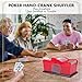 GEERYZHE Manual Card Shuffler with Hand Crank, Manual Poker Playing Card shuffler, Portable Mixer Shuffling Tool for Casino Games Home Party Club Gifts for Poker Players（No Playing Cards）
