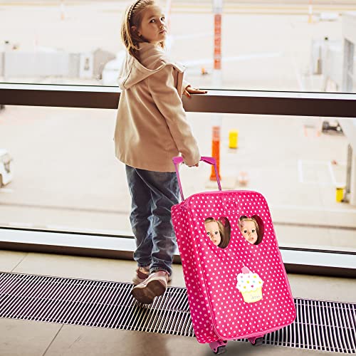 Beverly Hills Doll Collection Twin Doll Travel Carrier Trolley Set For 18 Inch Dolls Includes Sleeping Bags And Accessories, Suitable For Kids Ages 3 And Up Dolls Not Included #TOP4