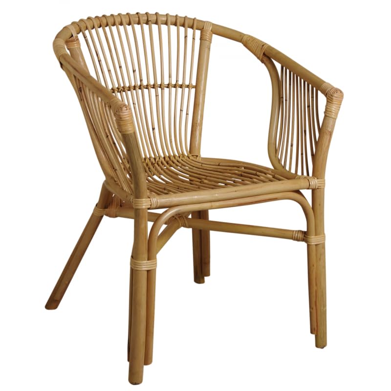 JARDIN DECO Fauteuil en rotin Naturel Java
