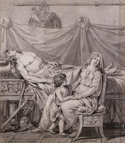 Graffiti Art Mural de Jacques Louis David pour sublimer votre salon moderne