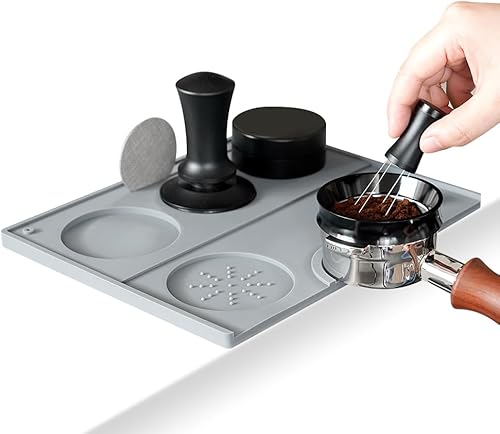 Alfombrilla de compresión de café expreso, estación de amortiguación de café de grado alimenticio, accesorio de silicona para baristas, hogar,