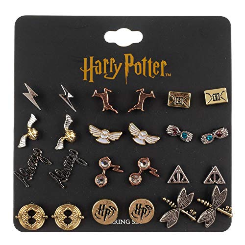 Harry Potter Hogwarts Symbols Zinc Alloy Earrings Set for Women2
