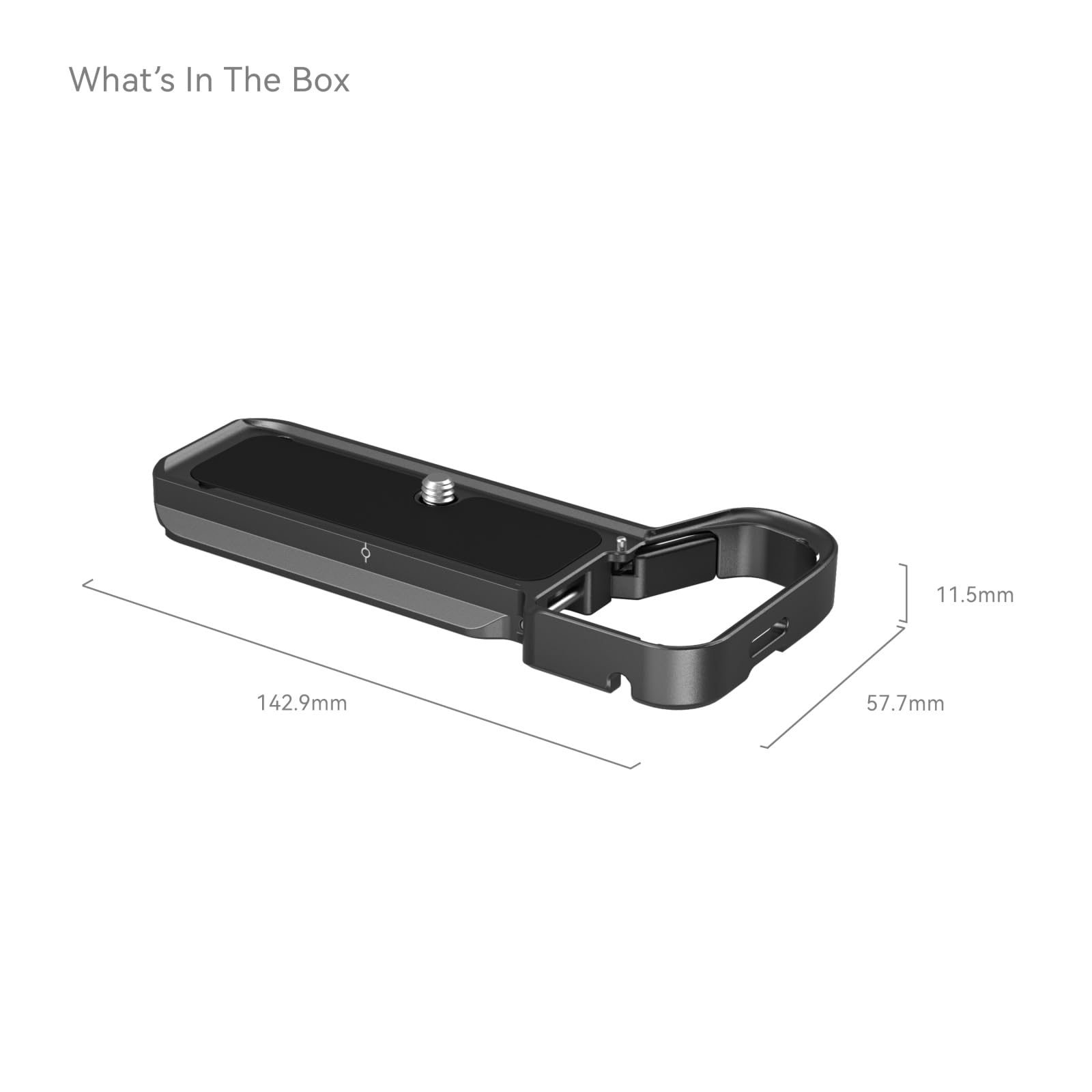 SMALLRIG Base Plate dla Sony A7C II / A7CR, PłYta do Montażu Dolnego (Czarna) z Wbudowaną PłYtką Szybkozłącza dla Arca, Gniazdo QD, Szczelina na Pasek, Otwór Gwintowany 1/4"-20 i 3/8"-16-4438