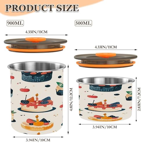 Contenedor Hermético para Café de Acero Inoxidable 17oz miniatura 3