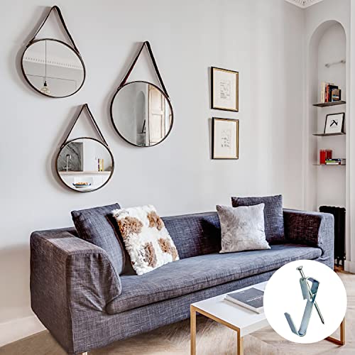 Image of 117Pcs Picture Hangers, 3 Size Picture Hooks Including 30 /50 /100lbs, Picture Hanging Kit, Professional Plaster Picture Hanging Kit for Wooden Wall or Drywall(50 Hangers+ 67 Nails) (Pack of 2)