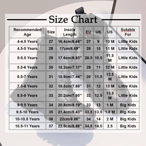 Girls Combat Boots Lace Up Mid Calf Military Ankle Boots Warm Winter Waterproof Non Slip Fashion Leather Work Booties2