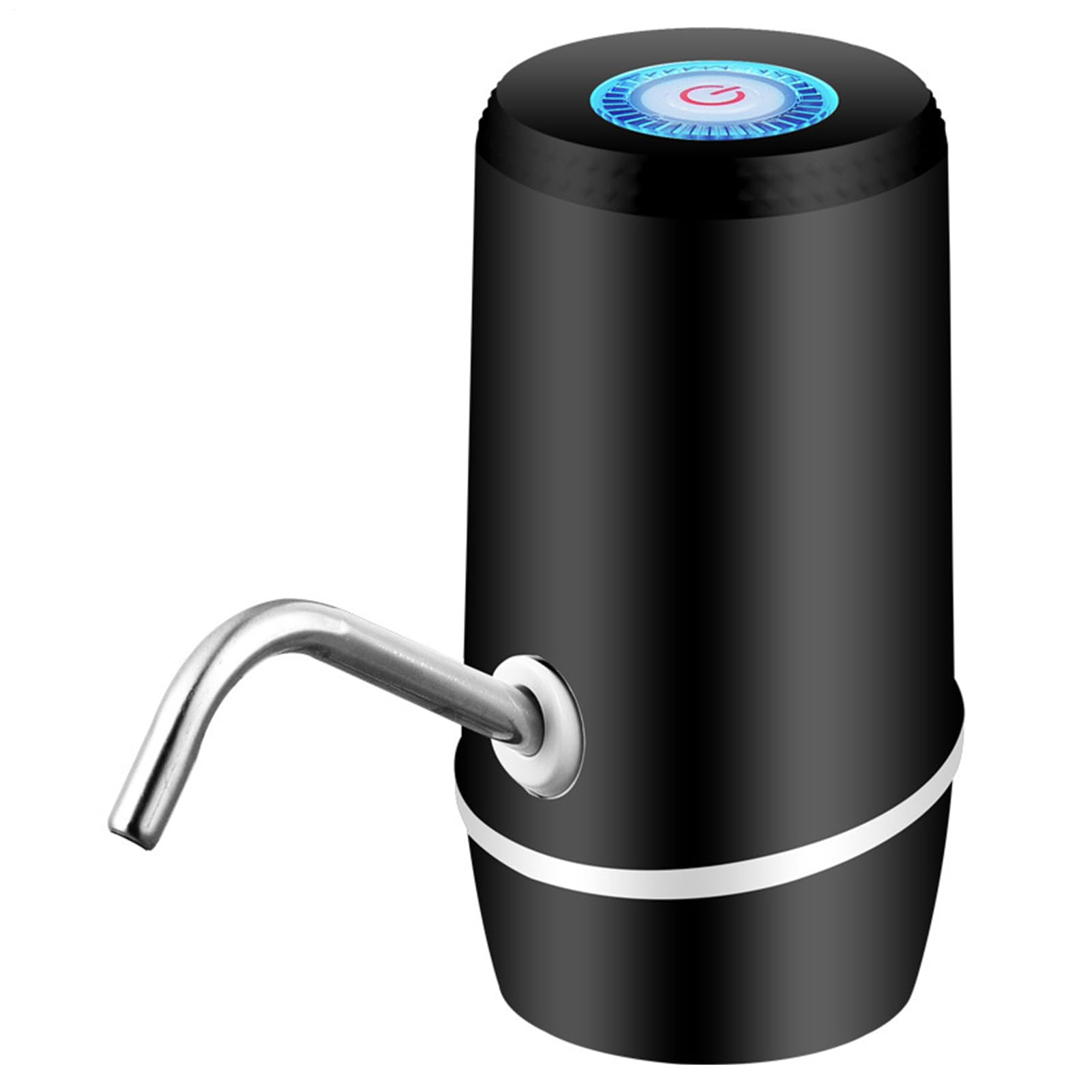 Weqizuerqi 7.9x7.6x13.2cm Water Table Pump for Water Table Kids Waters Bottle Pumps 1200mAh Electric Water Dispenser Pump taps for Home Office Travel Camping Black