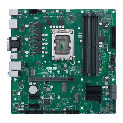 Pro B660M-C D4-CSM LGA 1700 (Intel 12th Gen) Micro-ATX Commercial Motherboard (PCIe 4.0, DDR4, slot 2xM.2, USB 3.2 Type-C anteriore, TPM 2.0 IC onboard, Mono-Out Header (con Amp IC), SMBUS - Scheda madre - Immagine 1
