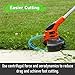 Hechuang AF-100 Weed Eater Spool 6+2 Pack 30ft 0.065'' Line String Trimmer Replacement Spool for Black+Decker AF+100 String Trimmers, (6 Replacement Spool, 2 Trimmer Cap, 2 Pack Spring)