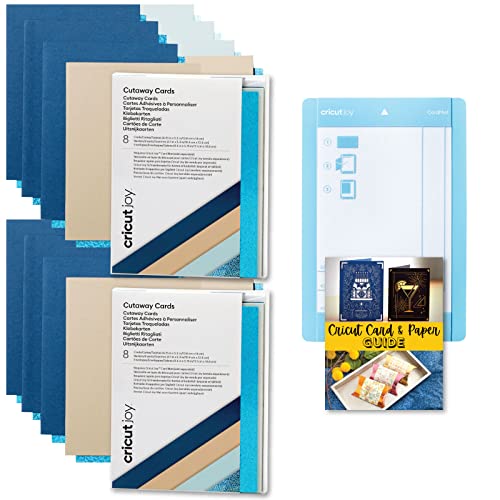 Cartes Cricut Joy Cutaway Marina avec tapis de découpe précis pour loisirs créatifs