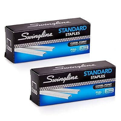 Swingline Staples, Standard, 1/4 Length, 210/Strip, 5000/Box, 2 Pack (35107)