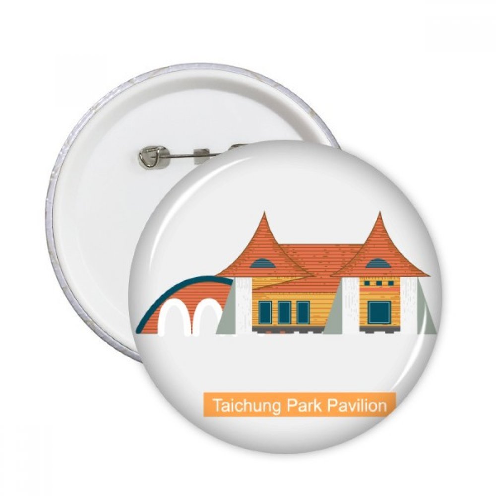 Ronde pins bouton badge Taichung Taïwan décor vêtement - 3