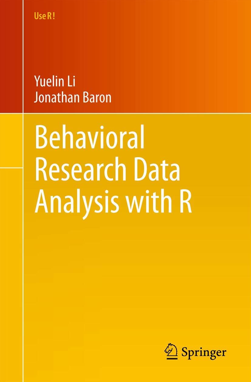 Buy Behavioral Research Data Analysis with R (Use R!) — BookShops.in