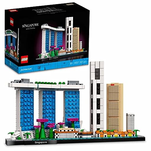LEGO Architecture Singapur Kit de Construcción Creativa y Manualidades para Adultos, Maqueta para Construir de Monumentos, Colección de Ciudades, Regalo para Hombres y Mujeres 21057 | Ya disponible en tu tienda friki favorita! En mundofriki.es!