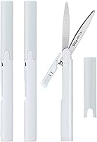Vista 12 de Plus Tijeras Compactas Estilo Bolígrafo Twiggy con Tapa, Blanco
