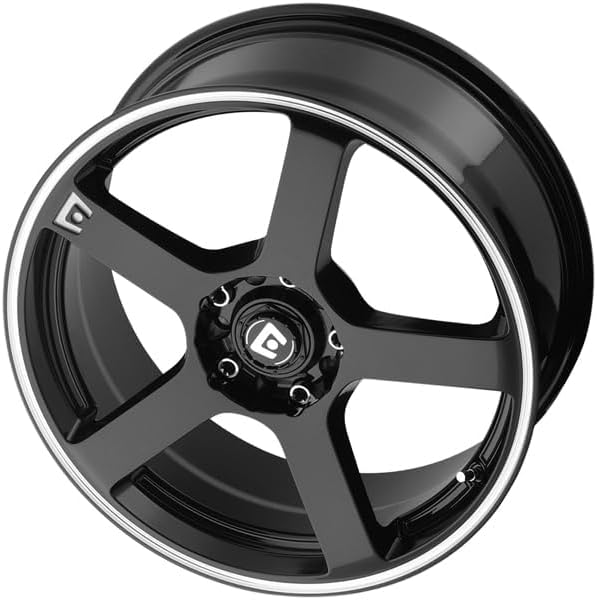 Miniatura 2 de Motegi MR116 FS5 16X7 5X1004.5 5.57 1.575 in NEGRO BRILLO CON BRIDA MECANIZADA - MR11667031340