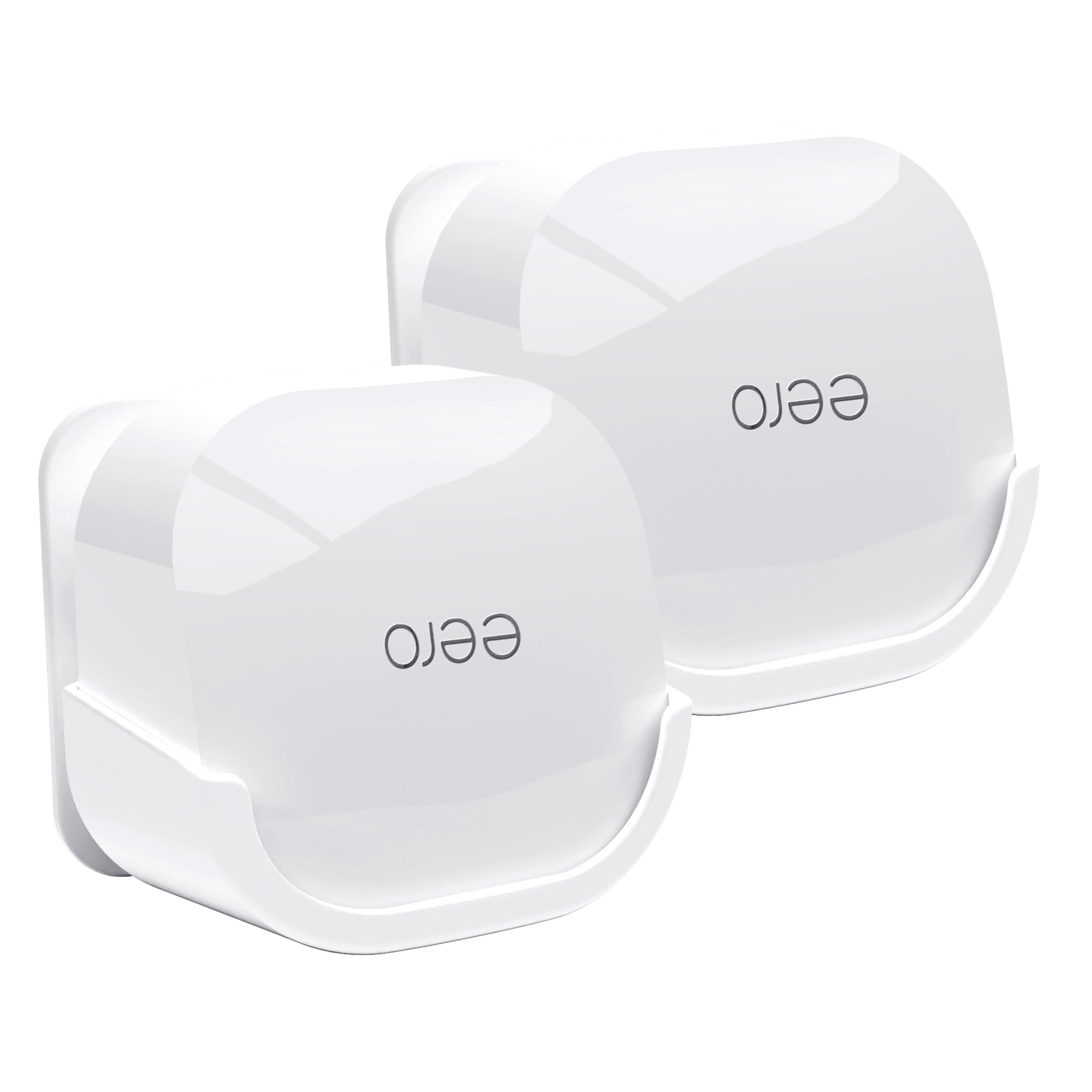 2Pack Wall Mount Holder for eero 6 Plus 6+ and eero 6 Router Mesh Wi-Fi System,Wall Mount Stand Bracket for eero 6 Plus and eero 6 tri-Band Mesh,Wall Bracket for eero 6+ Extender Router Wire Organizer