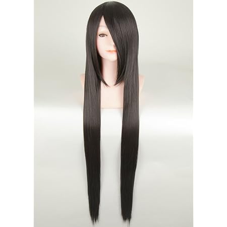 Amazon 富士達 ウィッグ コスプレ フルウィッグ ロング 100cm ウイッグ ストレート 黒 黒髪 自然 さらさら 耐熱 かつら ネット付き Lsl100 2 コスプレ 仮装 通販