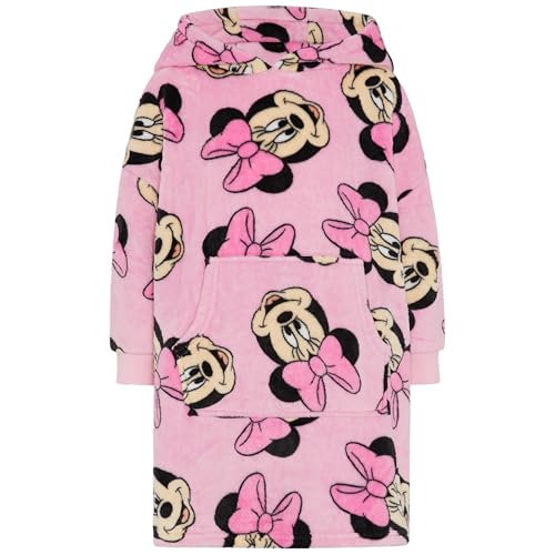 Disney Minnie Mouse - Sweat à Capuche Filles Surdimensionné - Pull Couverture pour Filles avec Grande Poche Avant - 3-4 Ans: 104cm