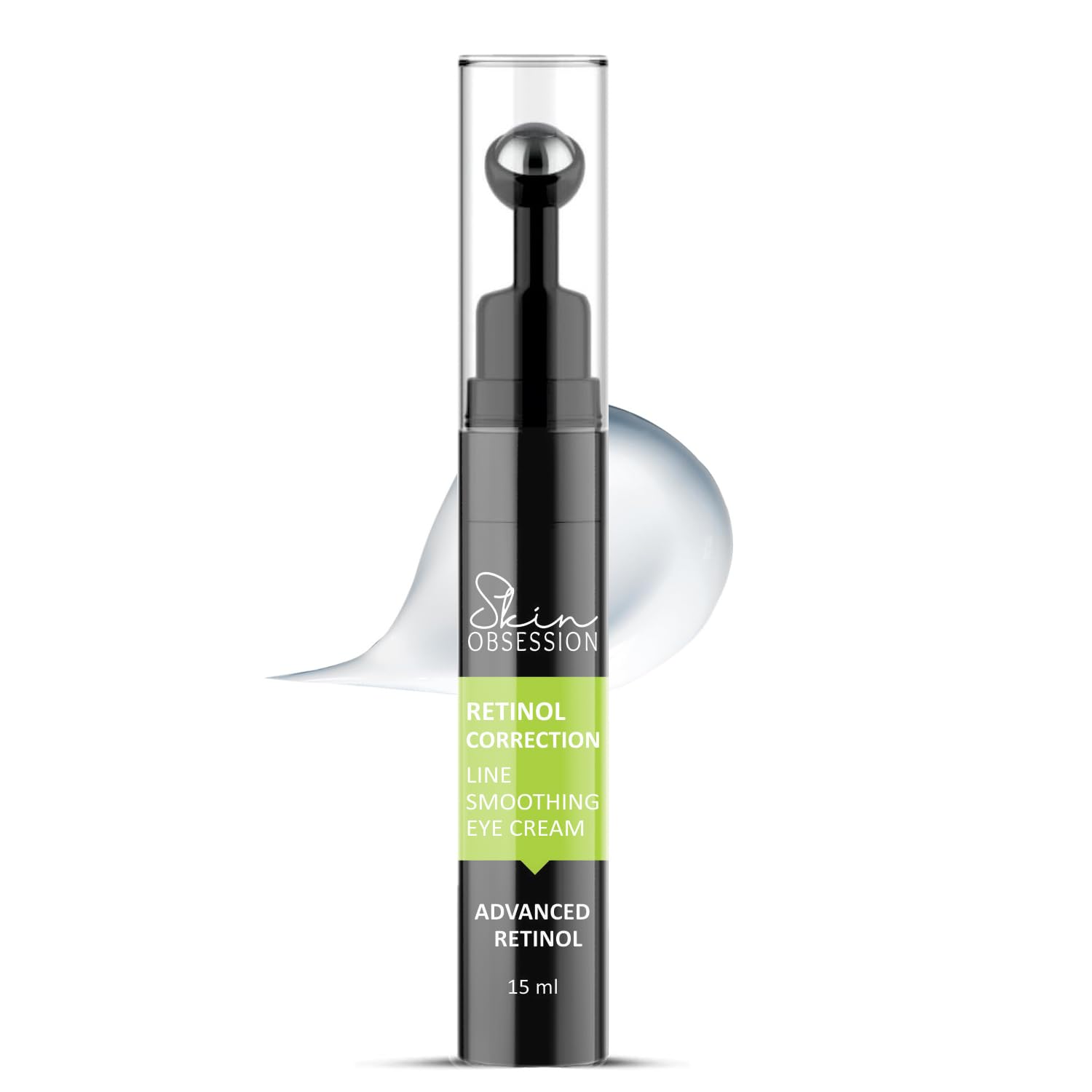 SkinObsession Retinol Correction Under Eye Cream for Dark Circles & Puffiness, Daily Wrinkle Cream, Anti Aging Line Smoothing Skin Care Treatment for Women and Men, 15 ml-image-3