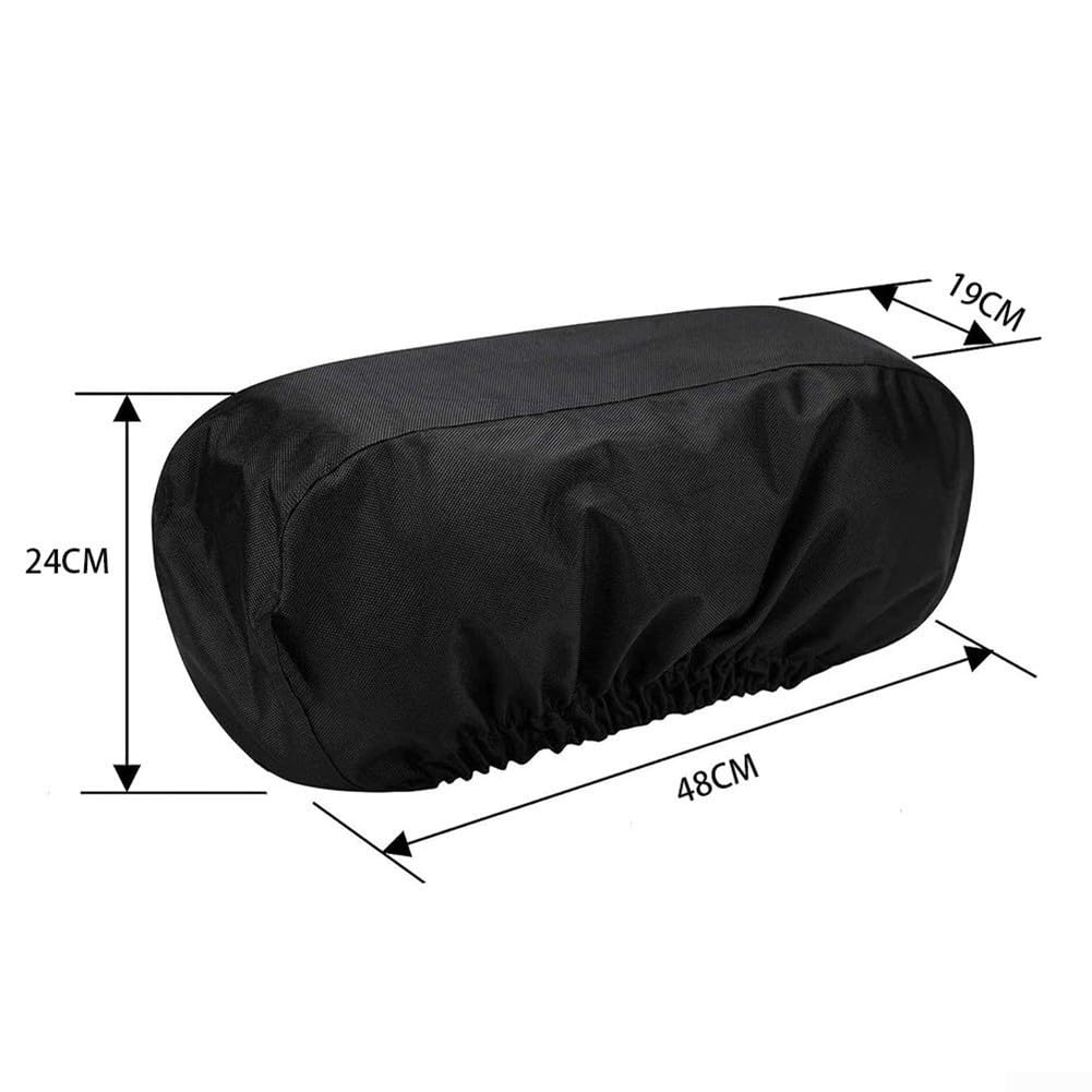 Copertura per verricello elettrico, con fascia elastica, per la maggior parte degli argani elettrici fino a 7.937,9 kg, per verricelli 9719, 48 x 19 x 24 cm (nero)
