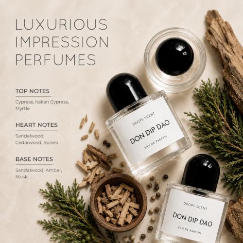 Image of Don Dip Dao Eau De Parfum for Men, Long Lasting Woody Aromatic Perfume with Sandalwood, Cedarwood, Amber & Warm Spicy Notes, Premium Men's Perfume Spray - 50 ml