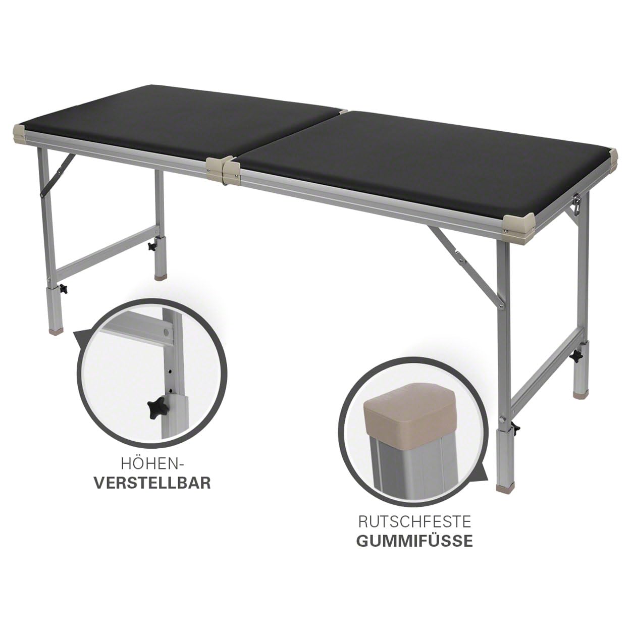 Sport-Tec Alu-Kofferliege Robusta ST, LxBxH 170x56x70-82 cm