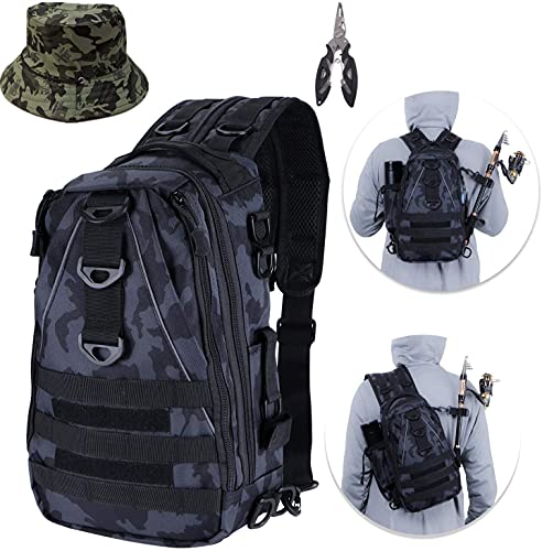 Sac à dos tactique Sac à dos de randonnée en plein air Sac à dos de chasse Sac de pêche Étanche Survival Gear Voyage militaire Résistant à l'eau Durable Armée Sac à dos Pack polyvalent T2-camouflage thumbnail
